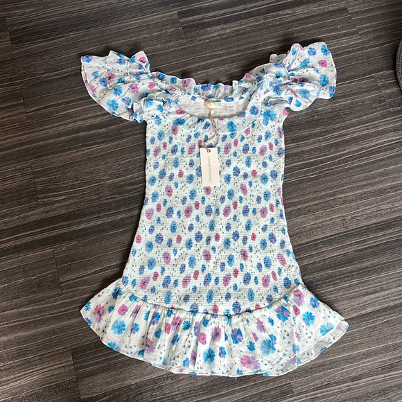 LoveShackFancy Kodie Mini Dress - Picture 2 of 9